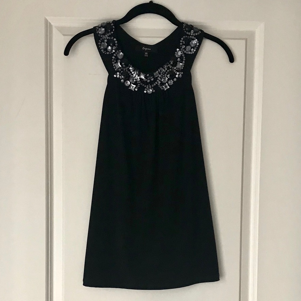 Express Jewel Embellished Racerback Top